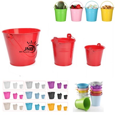 Small Metal Pail Buckets, Candy Box