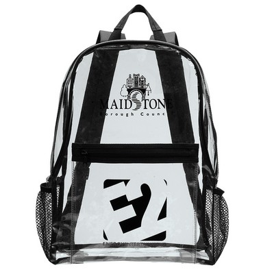 Clear PVC Backpack Stadium, School & Event Approved