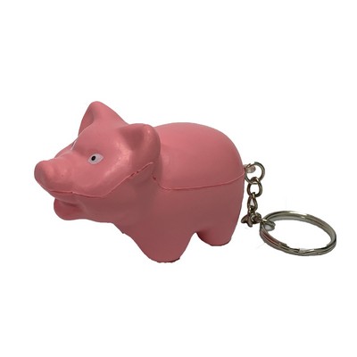 Pig Stress Reliever Keychain