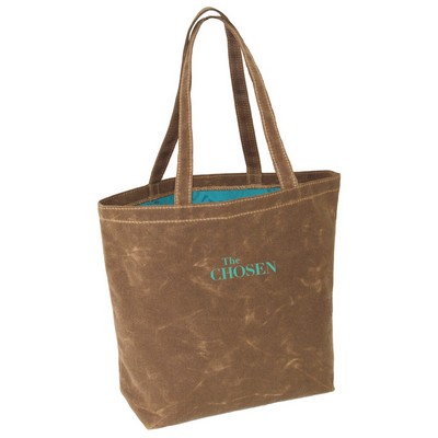 Waxed Canvas Tote Bag